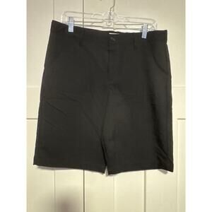 Flat front boys golf black shorts
